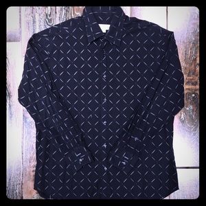 VTG Pronto Uomo Patterned Button Down Shirt